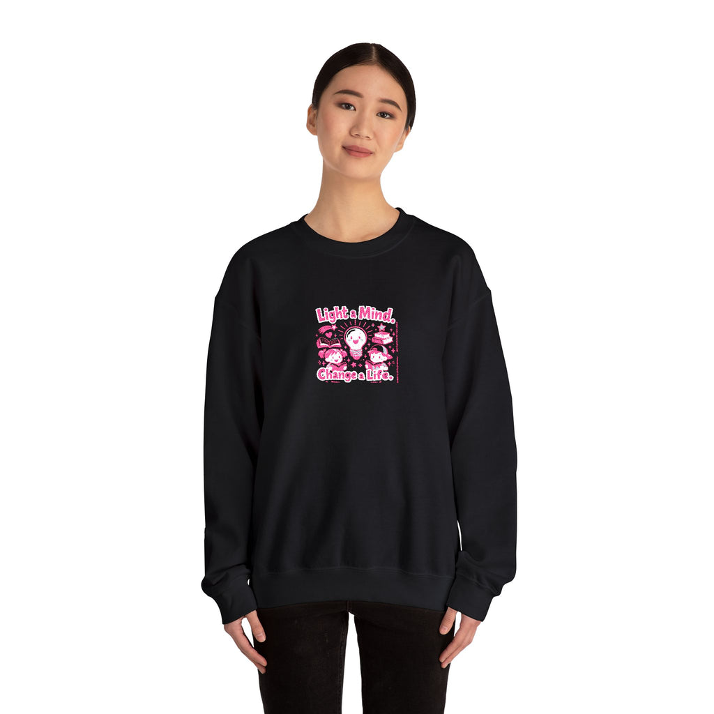 Light A Mind Change A Life Sweatshirt | Crewneck Sweatshirt