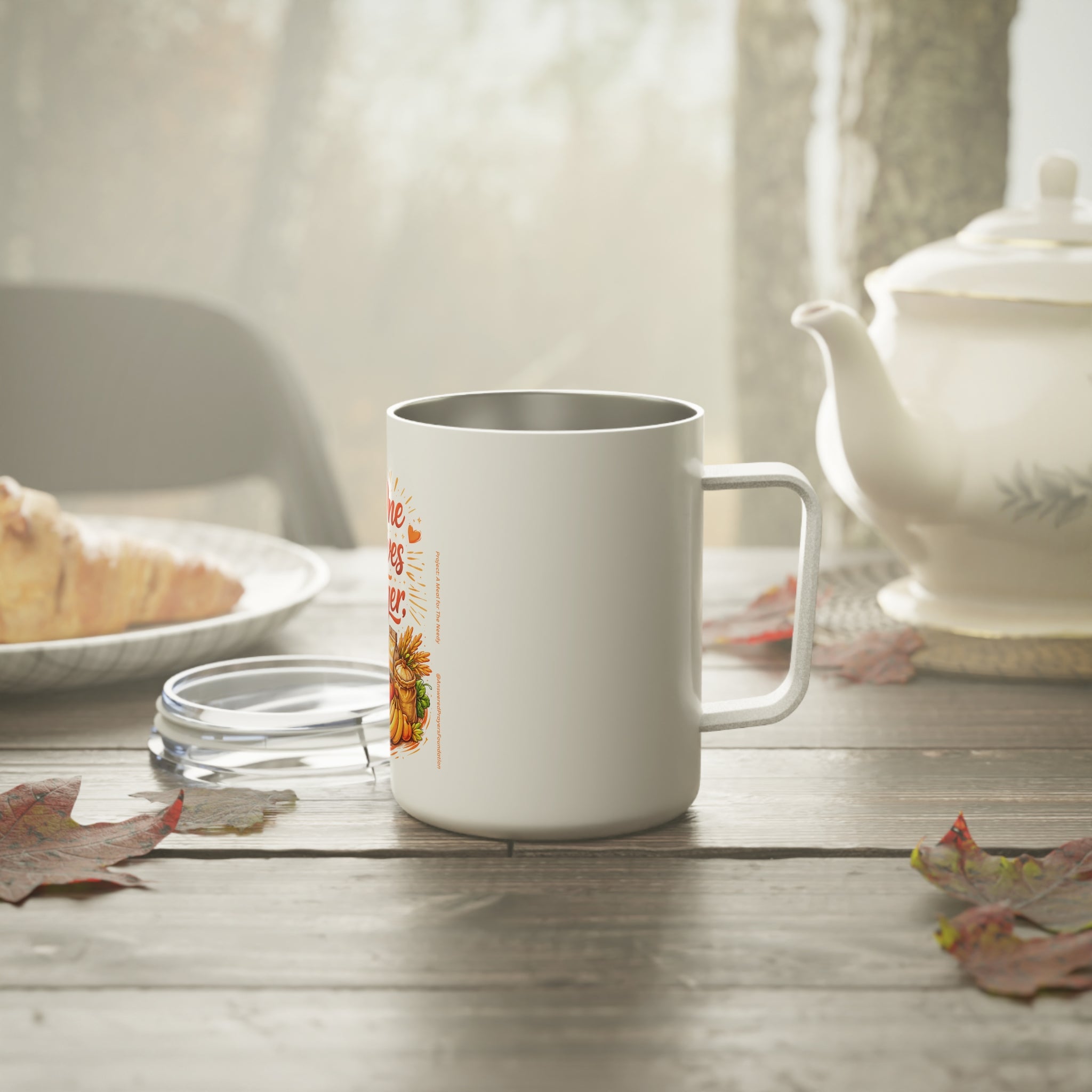 No One Deserves Hunger Insulated Mug | 10oz Travel Tumbler