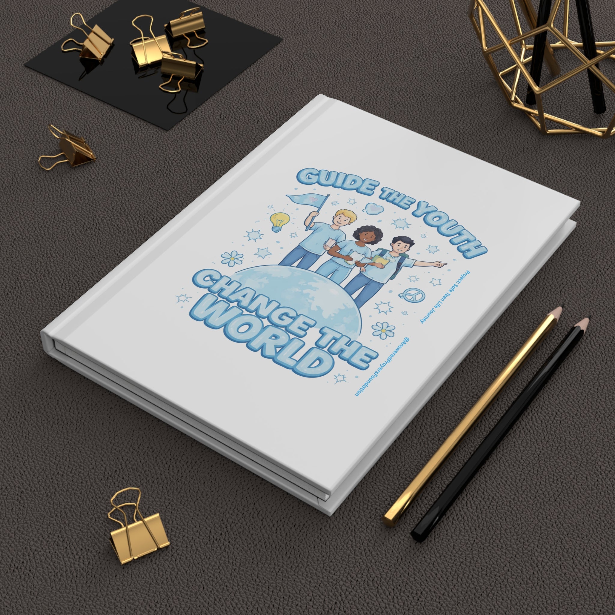 Guide the Youth Change the World Hardcover Journal | Inspirational Youth Leadership Notebook