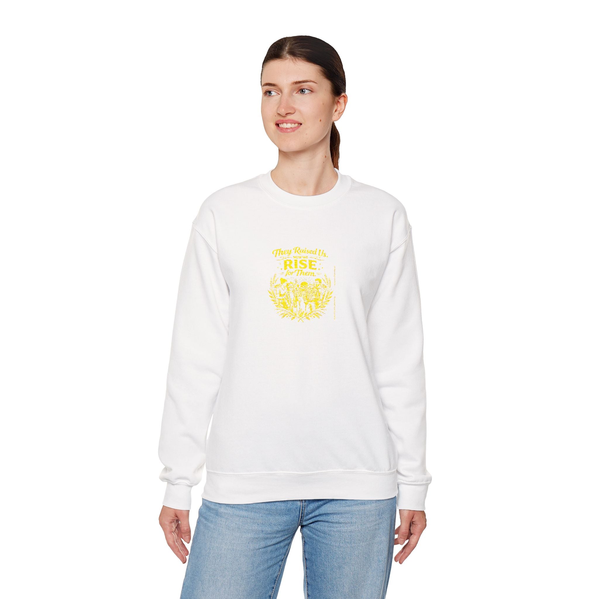 They Raised Us Now We Rise for Them Crewneck Sweatshirt