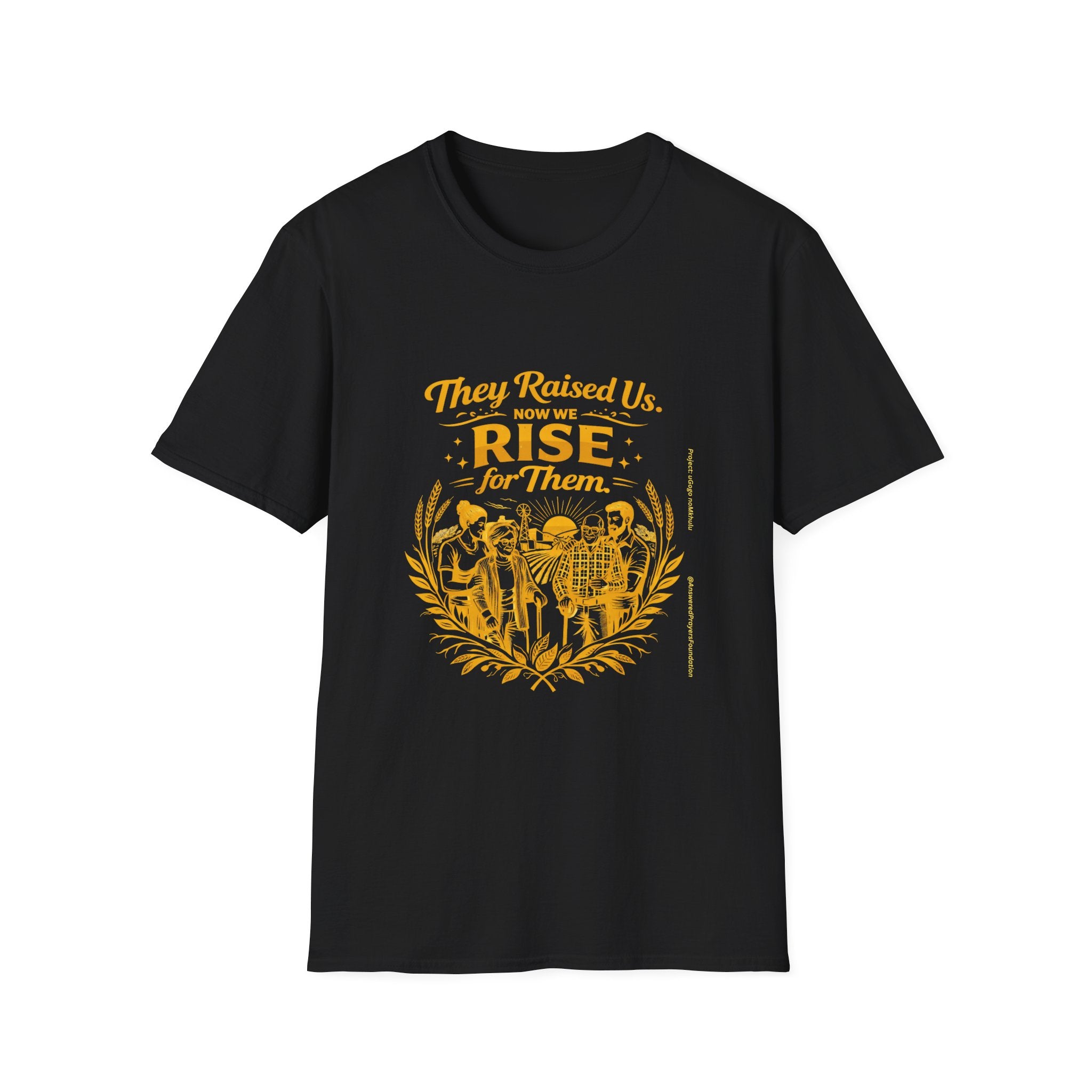 They Raised Us Now We Rise For Them T-Shirt | Elderly Care Awareness T-Shirt